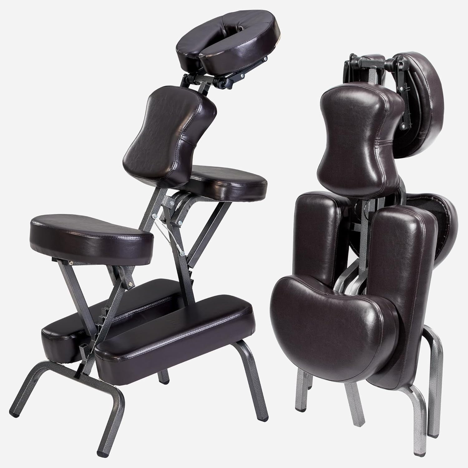 Portable Massage Chair Lightweight Adjustable Folding Tattoo Spa Therapy Coffee