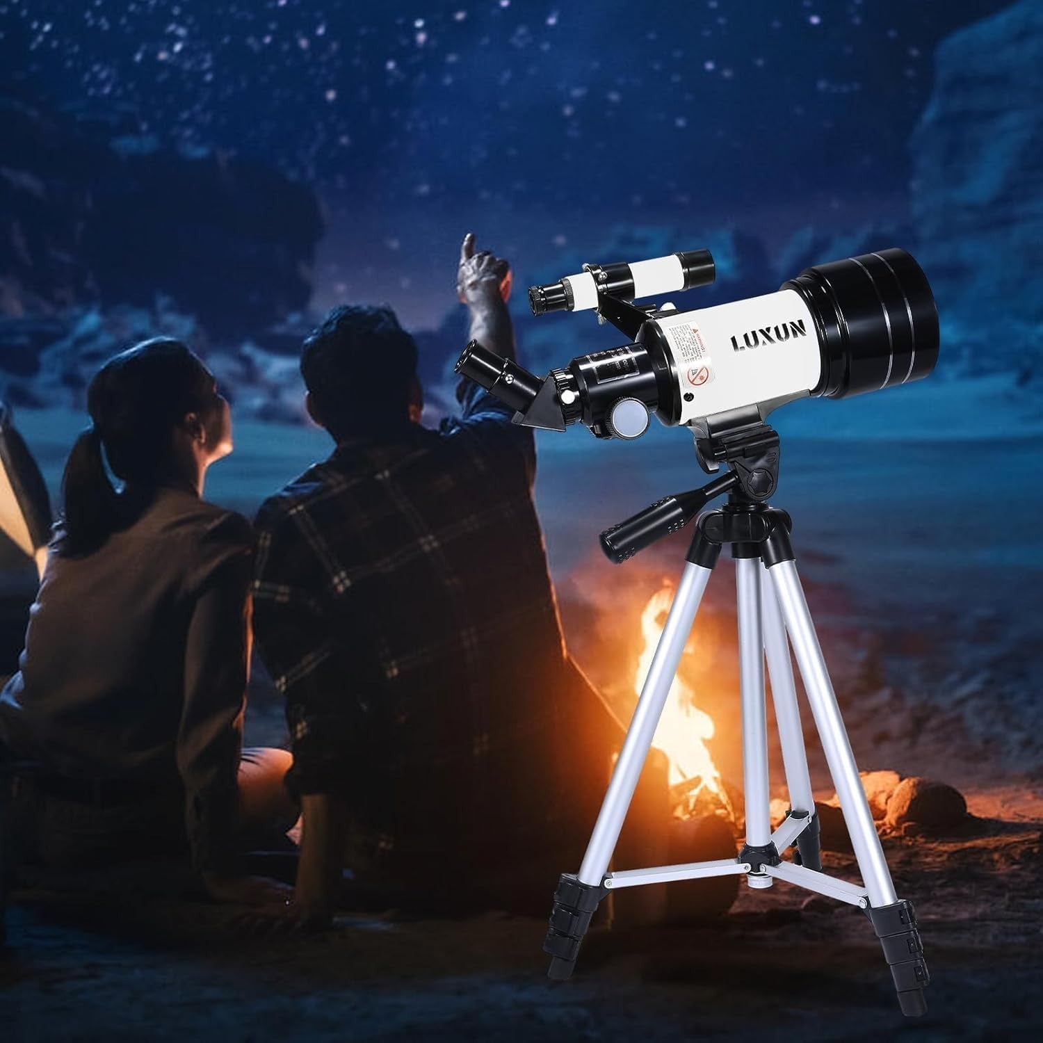 Astronomical Telescope 70mm White with 150X Magnification & Tripod