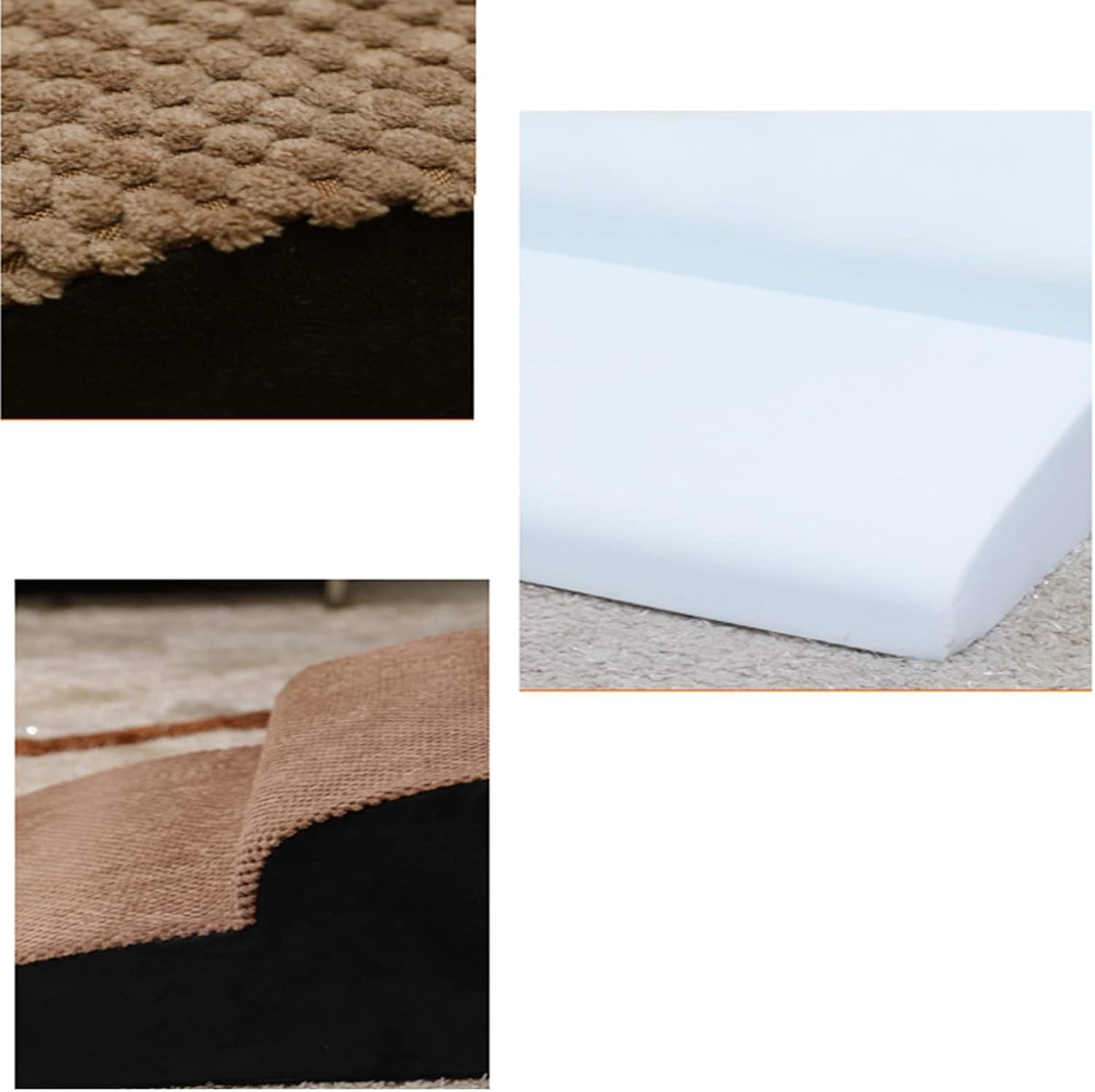 Yanman 2-Step Pet Stairs Small Medium Dogs Cats Sofa Bed Beige