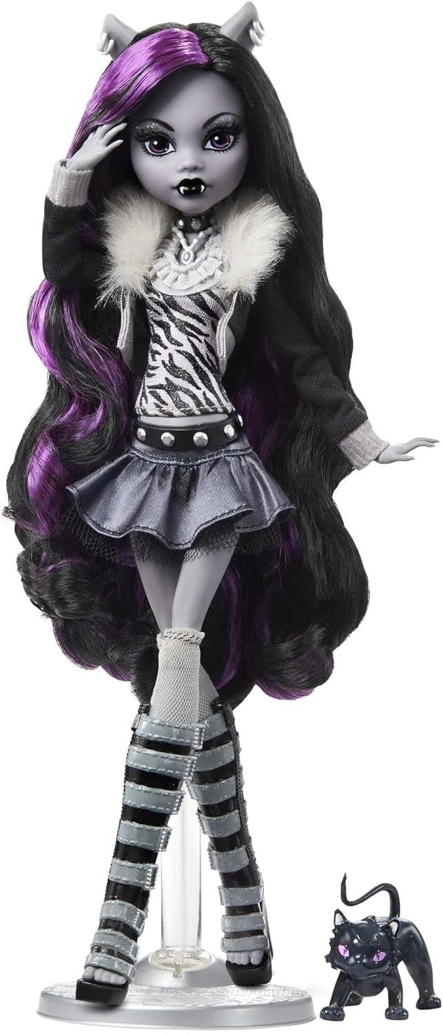 Black White Collector Fashion Doll Horror Movie Theme Poster Set