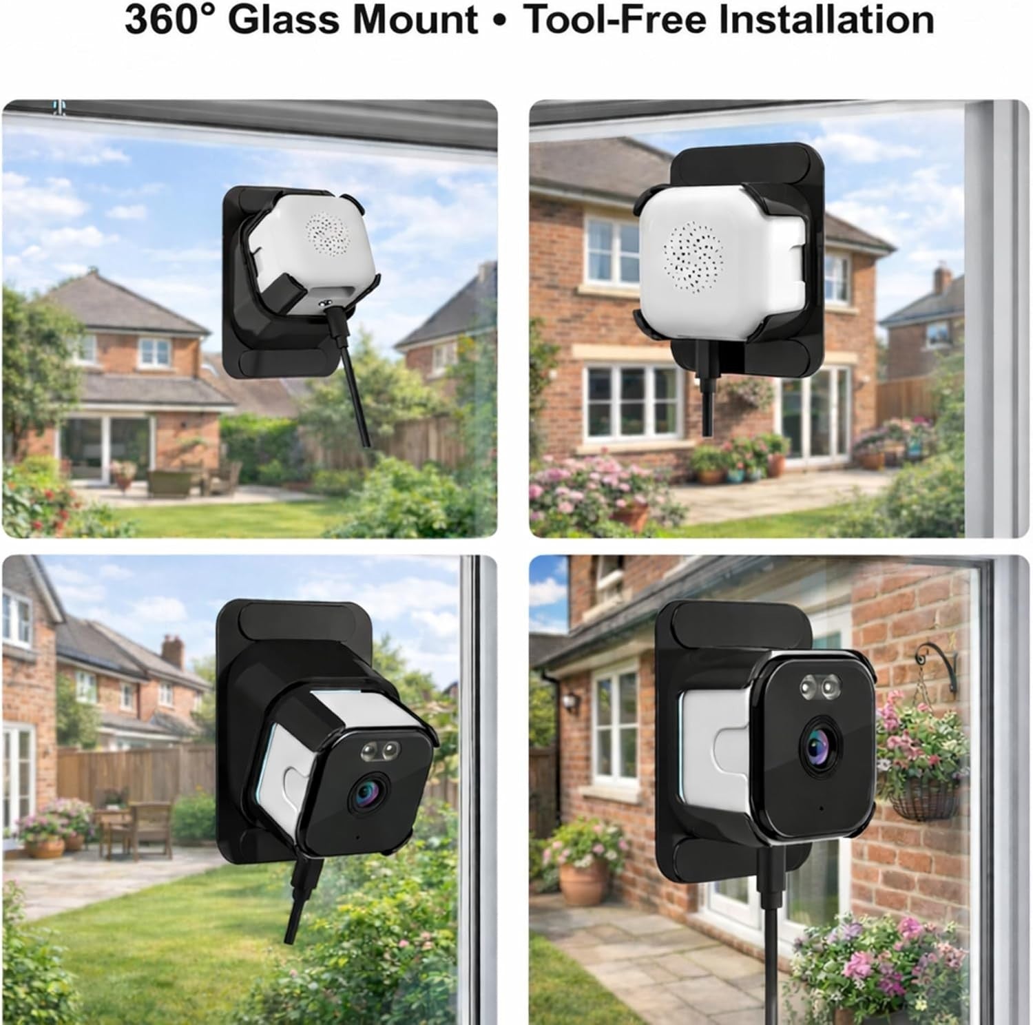 2K Window Security Camera 3MP WiFi AI Motion Detection Night Vision