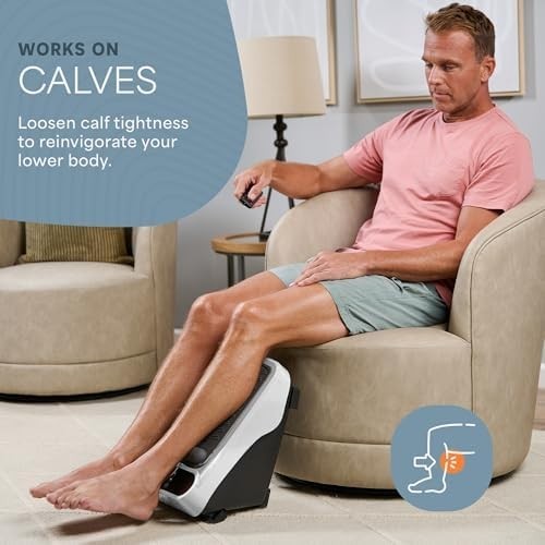 Heated Foot & Calf Massager for Neuropathy Pain Relief Blood Circulation