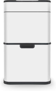 50L Touchless Recycling Bin | Automatic Sensor Trash Can White
