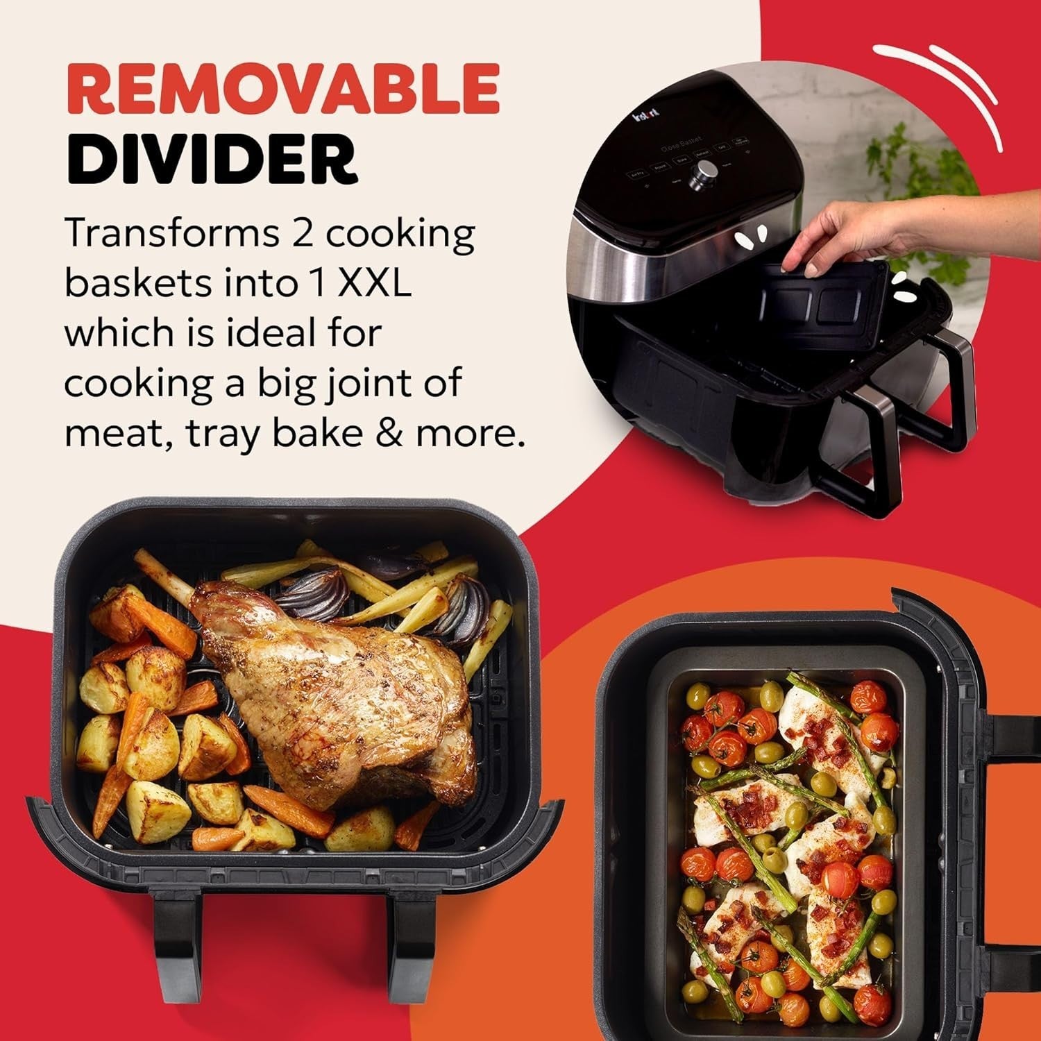 XXL Dual-Zone Air Fryer 8.5L | 8-in-1 Multi Cooker | SyncCook SyncFinish  Energy