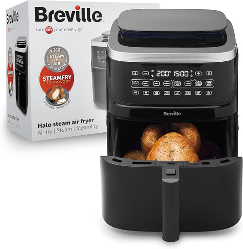 7L Steam Air Fryer Digital 1700W SteamFry Tech Energy Efficient Fry Bake Grill