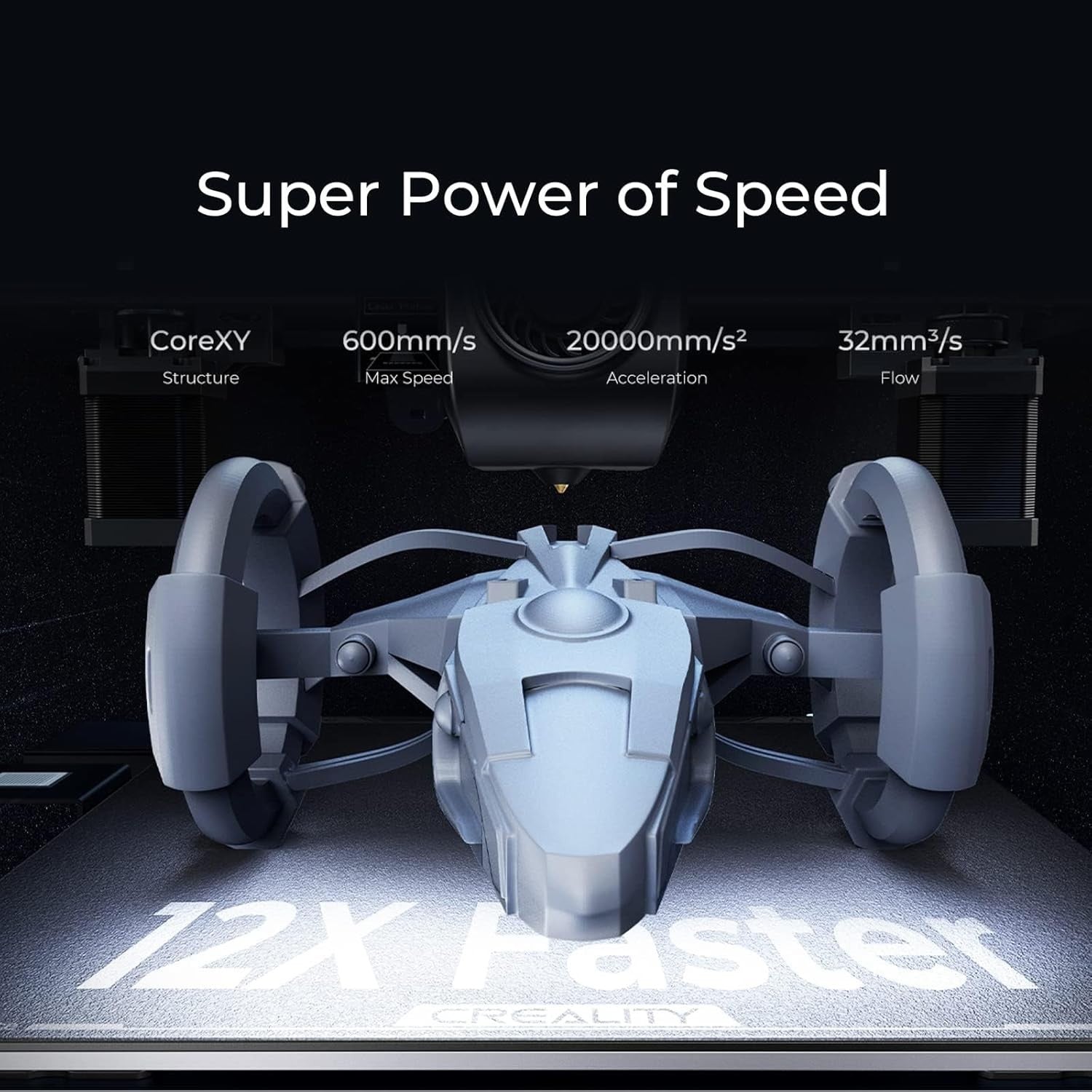 Large High Speed 3D Printer 600mm/s AI Camera LiDAR Auto Level 300mm