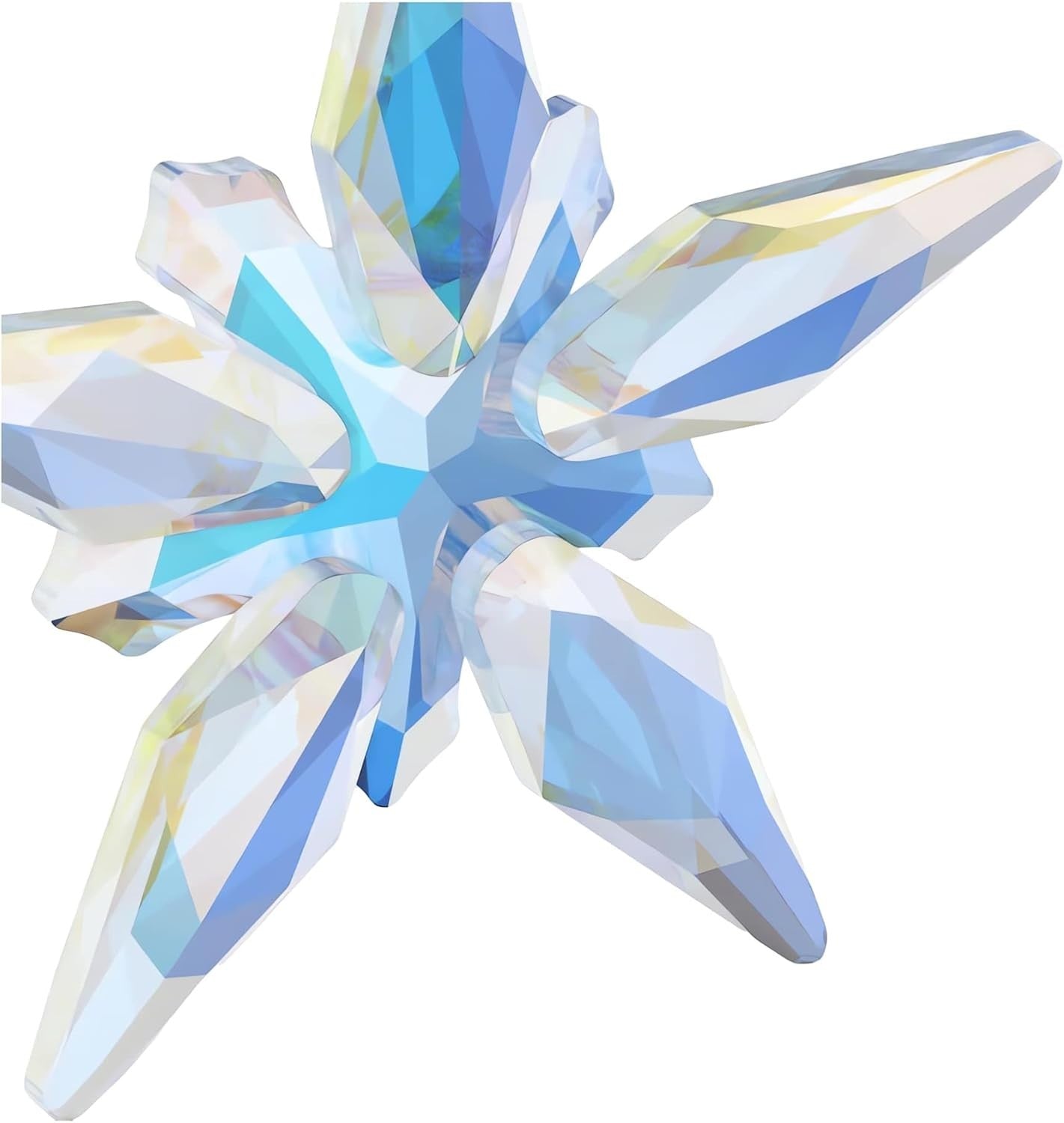 Iridescent Crystal Star Ornament 2025 Anniversary Edition Luxury Holiday Decor