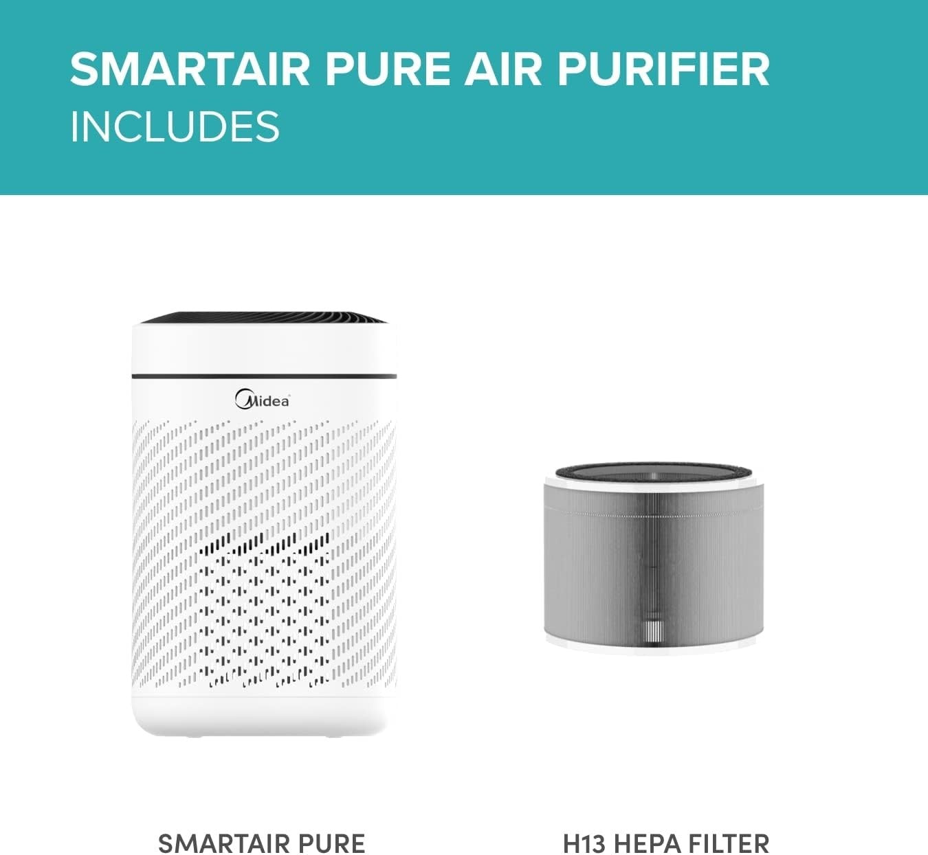 Smart HEPA Air Purifier H13 99.95% Dust Pollen Allergy Sensor