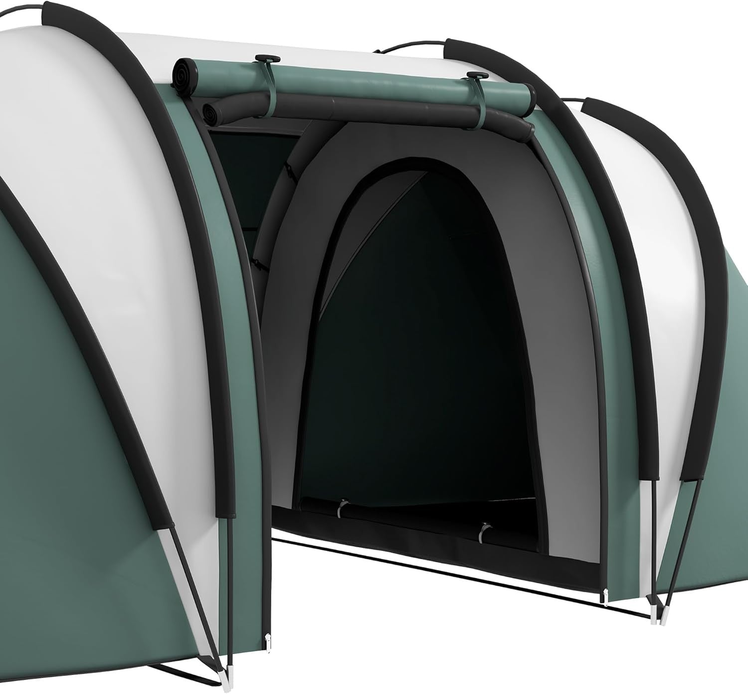 4-5 Person Family Tunnel Tent 3000mm Waterproof 2 Bedroom