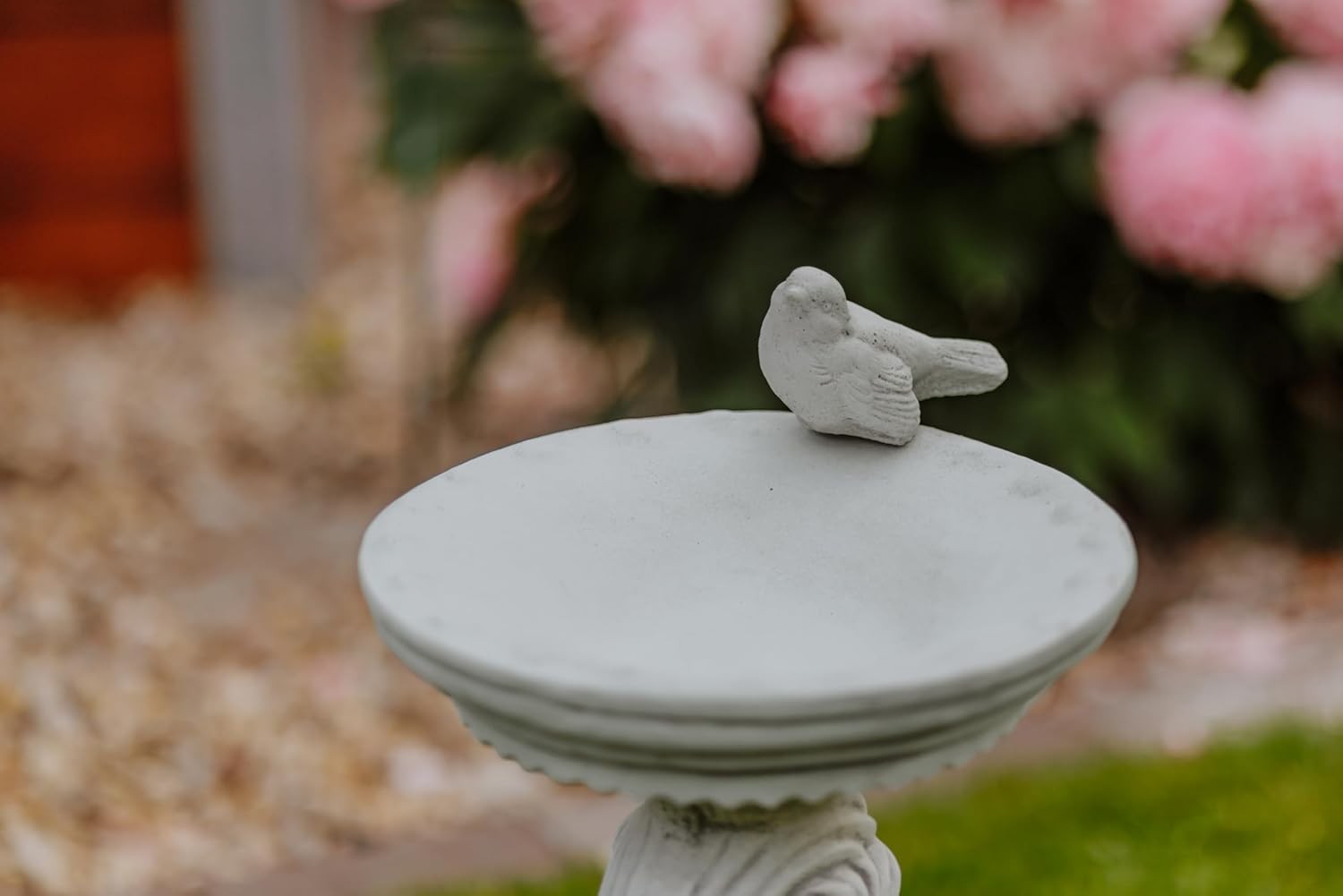 Boy with Large Stone Bird Bath Garden Ornament 54cm Frost-Proof Statue