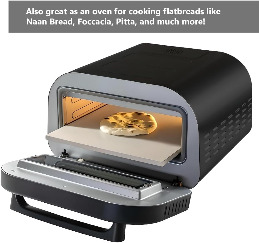 Indoor Electric Pizza Oven 450°C 32cm Stone Maker Timer LCD Touch Control
