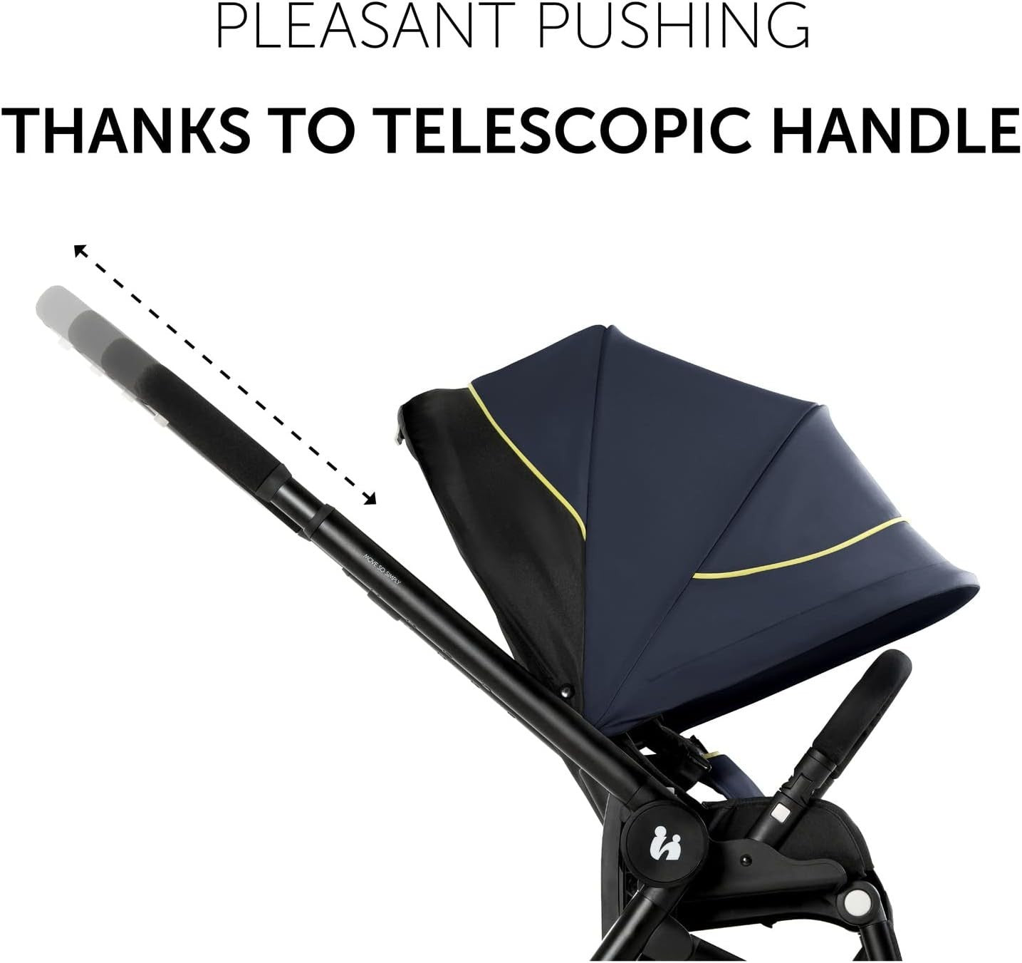 2 in 1 Pram Pushchair from Birth to 22kg, Carrycot, Foldable, UPF50+