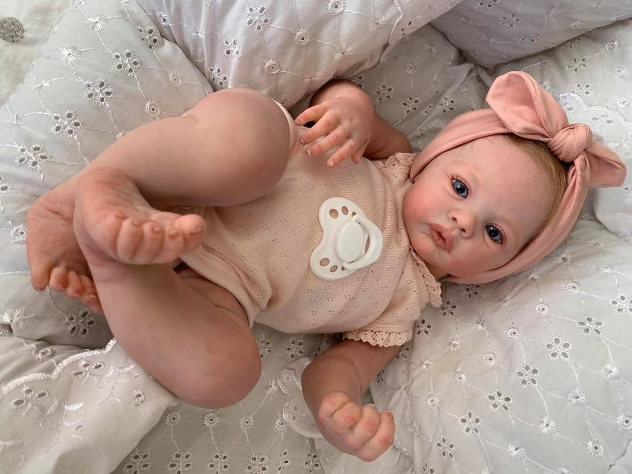 19in Reborn Baby Doll Girl Realistic Newborn Soft Vinyl Gift