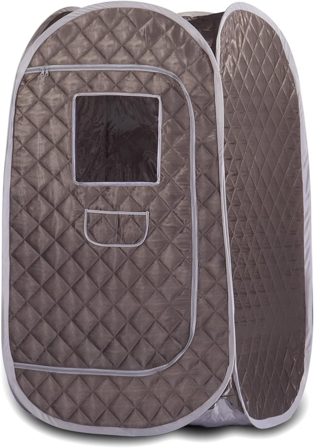 Portable Sauna Tent Foldable One Person Full Body Spa Detox Therapy Dark Grey