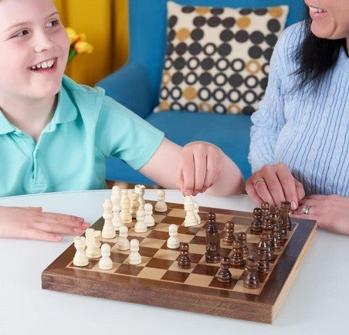 Luxury Wooden Folding Chess Set | Classic Portable Chess Board for Adults & Kids