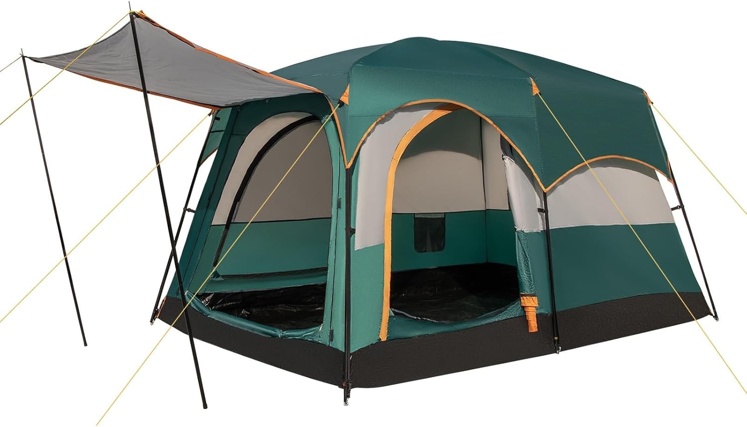 4-6 Person Family Camping Tent Waterproof 2-Room Rainfly Mesh
