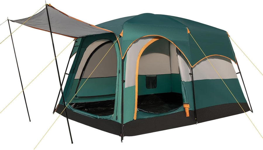 4-6 Person Family Camping Tent Waterproof 2-Room Rainfly Mesh