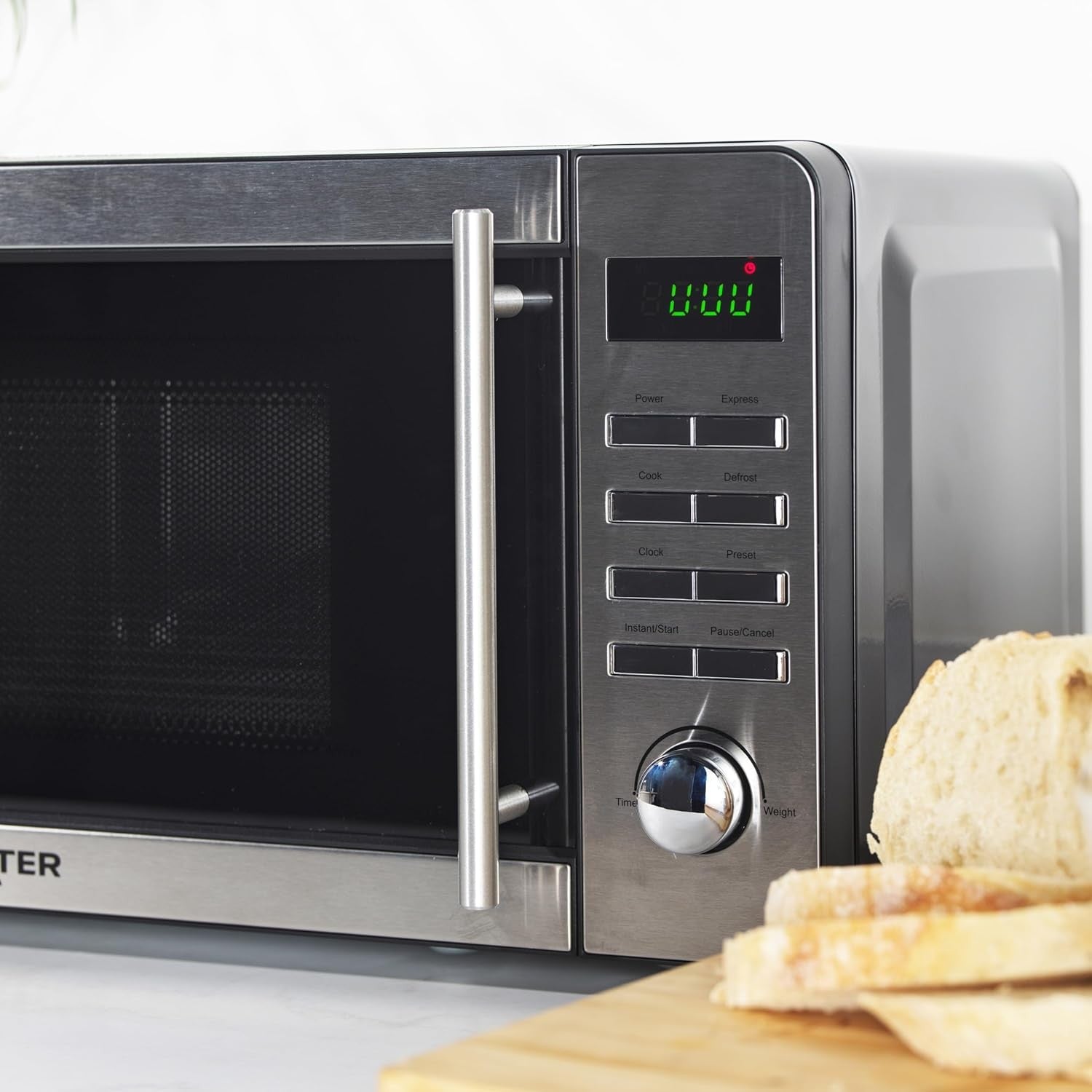 Salter EK5746 20L Digital Microwave 800W Stainless Steel, 60-Min Timer