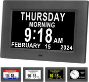 Large Dementia Clock Display Day Date Time Digital Auto Dim Elderly