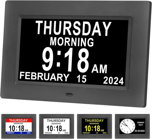 Large Dementia Clock Display Day Date Time Digital Auto Dim Elderly