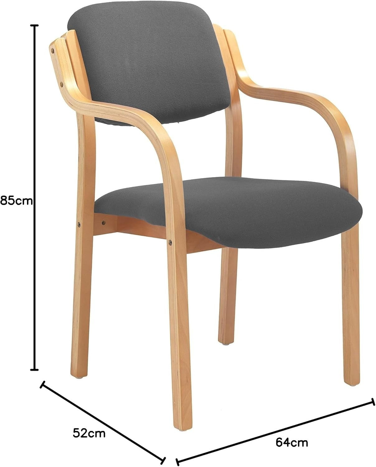 Heavy Duty Office Reception Chair Stackable Armchair 115kg