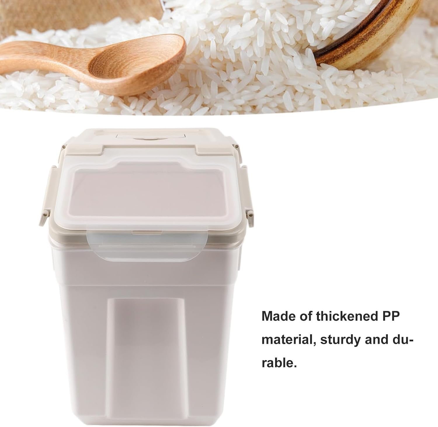 15KG Large Airtight Grain & Pet Food Storage Bin