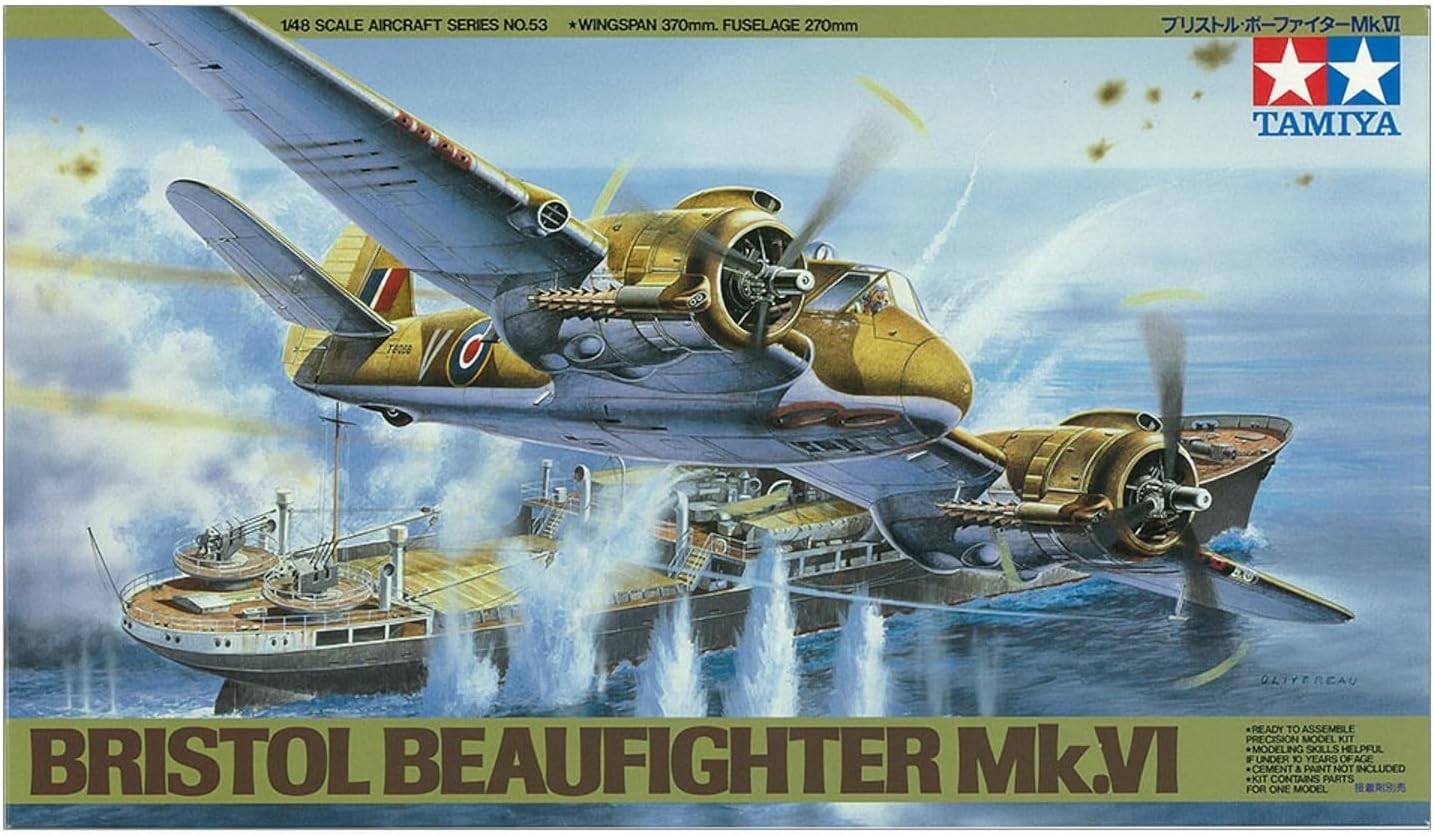 1:48 Bristol Beaufighter Mk VI Strike Aircraft Model Kit Military Plane DIY