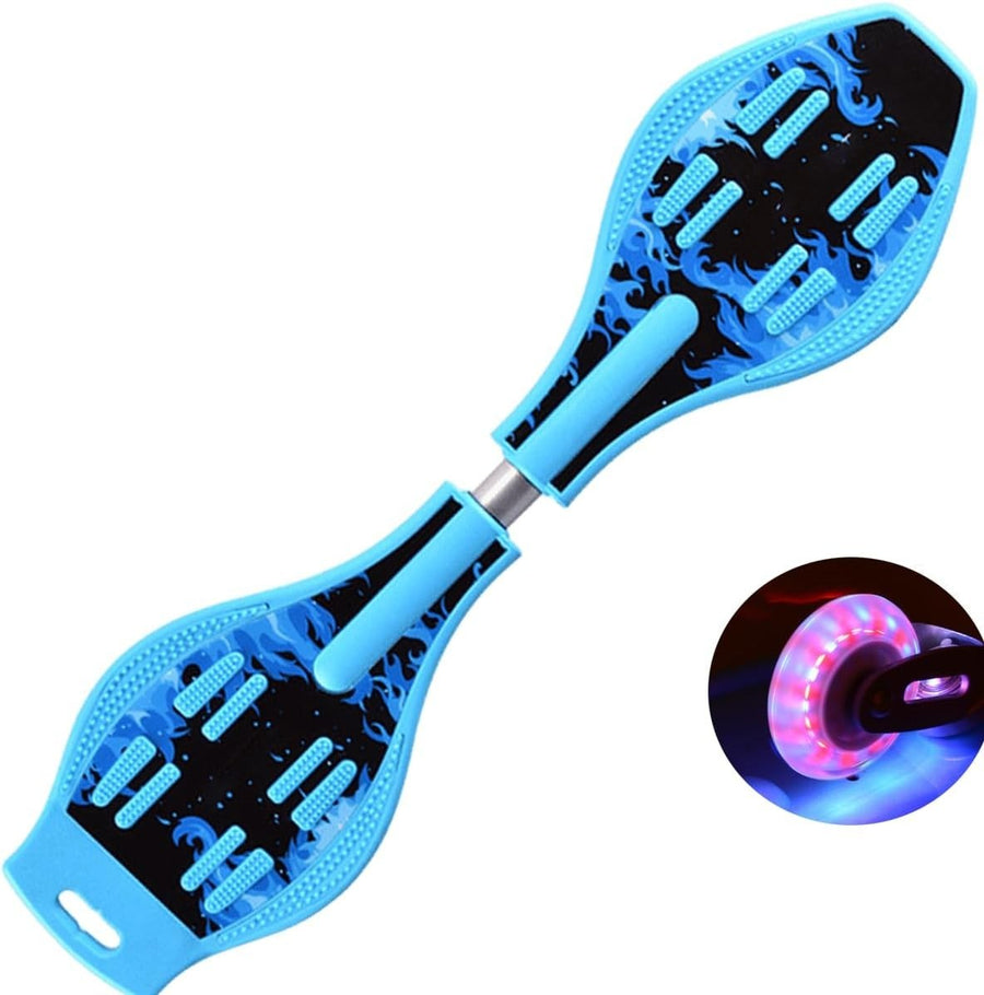 Youth Caster Board LED Light Up Longboard Skateboard for Kids
