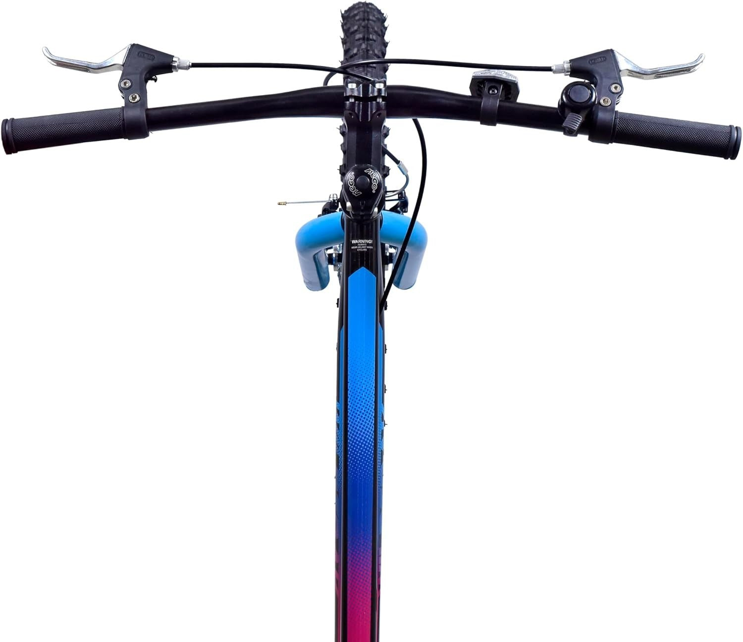 26" Adult Single Speed Mountain Bike - Durable Steel Frame, Flat Pedals, Black