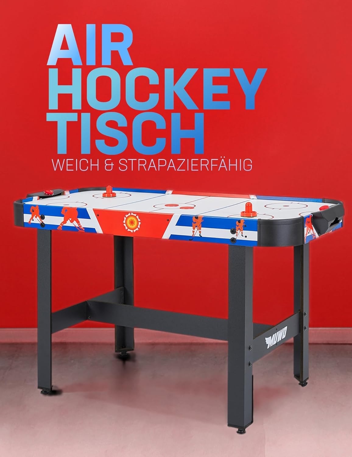 48in Air Hockey Table Goal Counter Compact Indoor Game Set