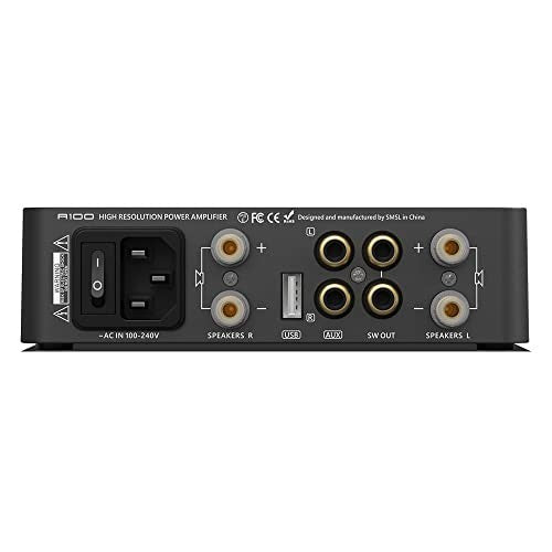 HiFi Stereo Amplifier A100 2x80W USB Bluetooth 5.0 with Sub Output