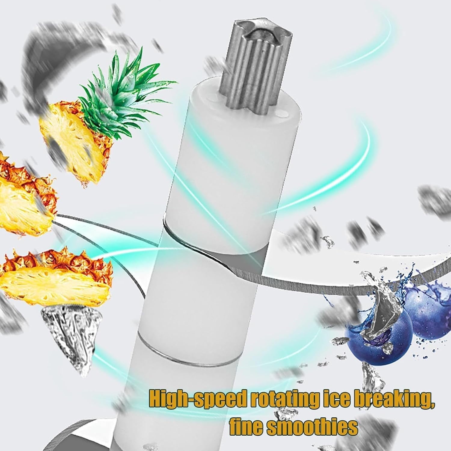 Electric Ice Crusher Snow Cone Slush Maker Machine for Drinks Home Party