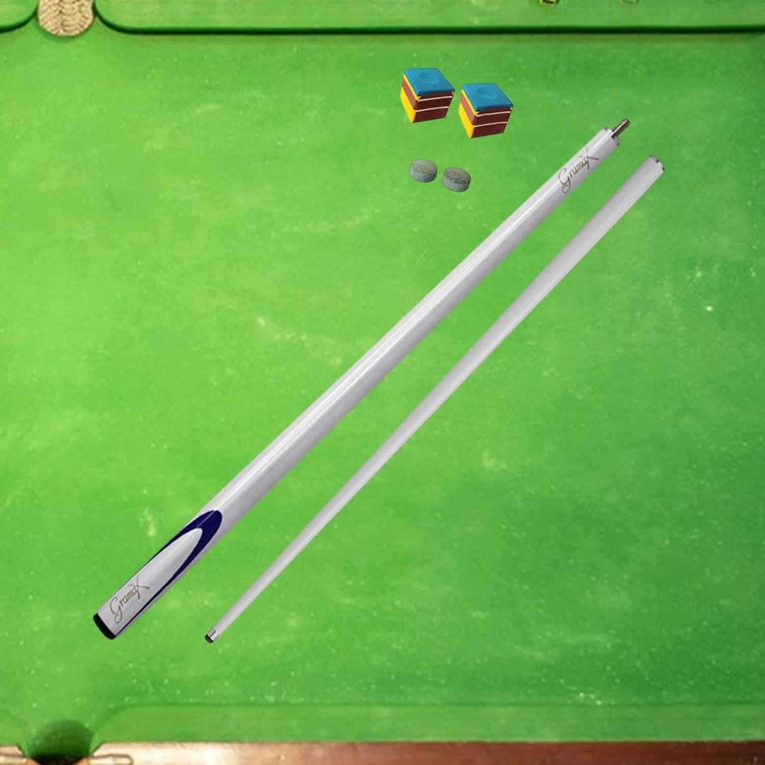 Carbon Fiber Snooker Cue 57in 9.5mm Tip 1/2 Split Starter Set