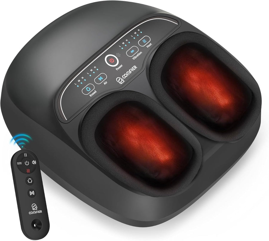 Heated Foot Massager w/ Compression & Vibration | Pain Relief & Relax