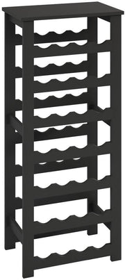 7-Tier Freestanding Wine Rack 28 Bottle Storage Stand Modern Home Bar Organizer
