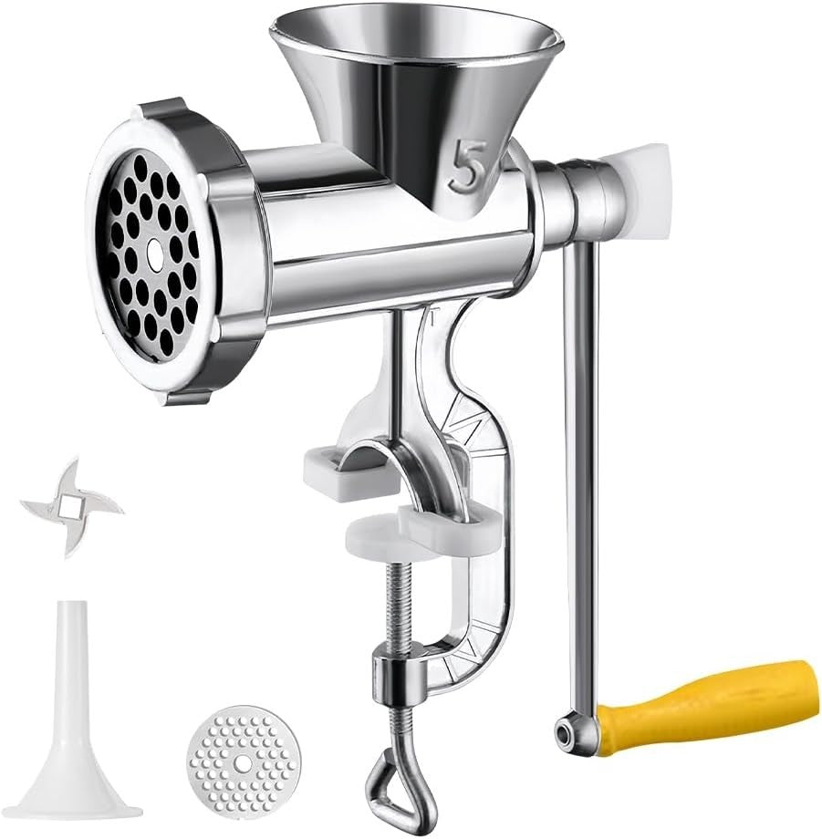 Manual Meat Grinder Mincer Sausage Maker Kitchen Food Processor Clamp