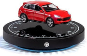 Levitating Car Display, Magnetic Floating 360° Rotating LED Desk Model