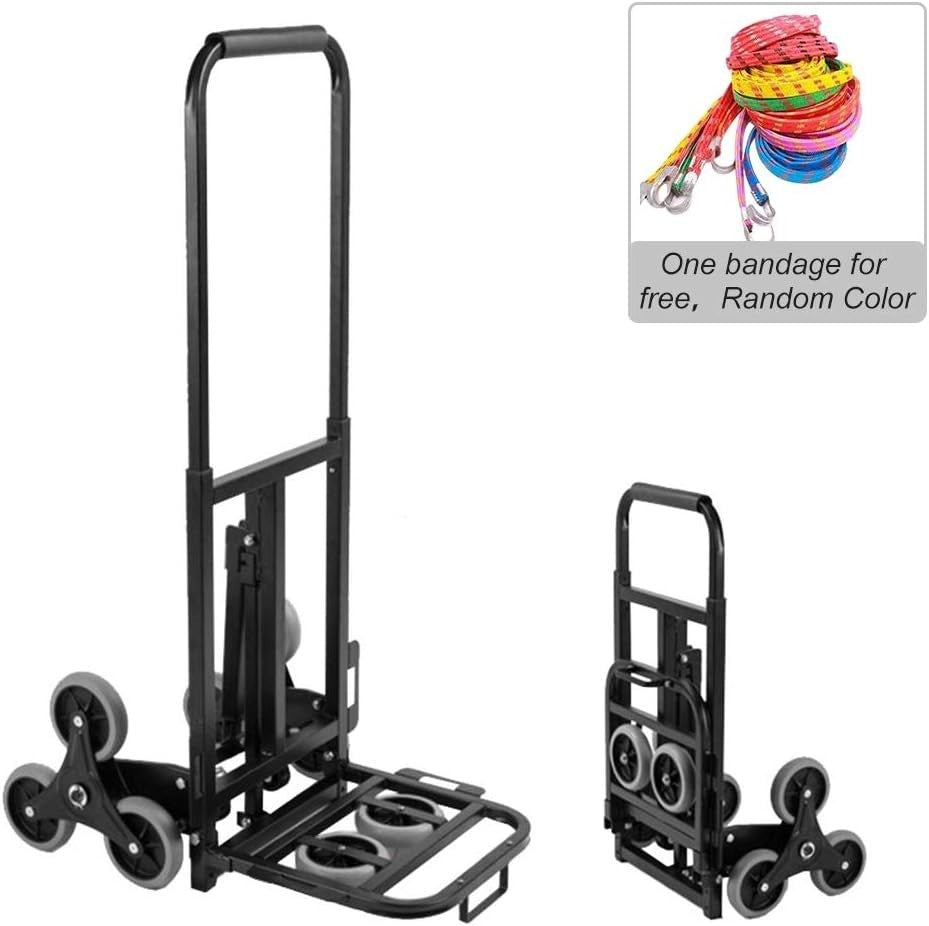 Heavy Duty Stair Climber Sack Truck 150kg Foldable Telescopic Handle 3-Wheel