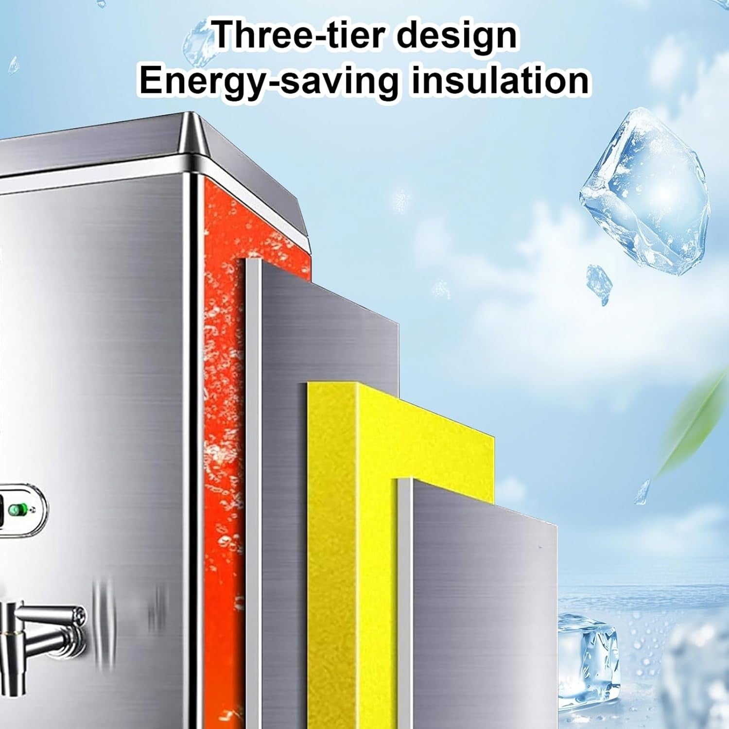 Commercial Water Boiler 40L Instant Hot Water Urn Auto Fill Stainless Steel