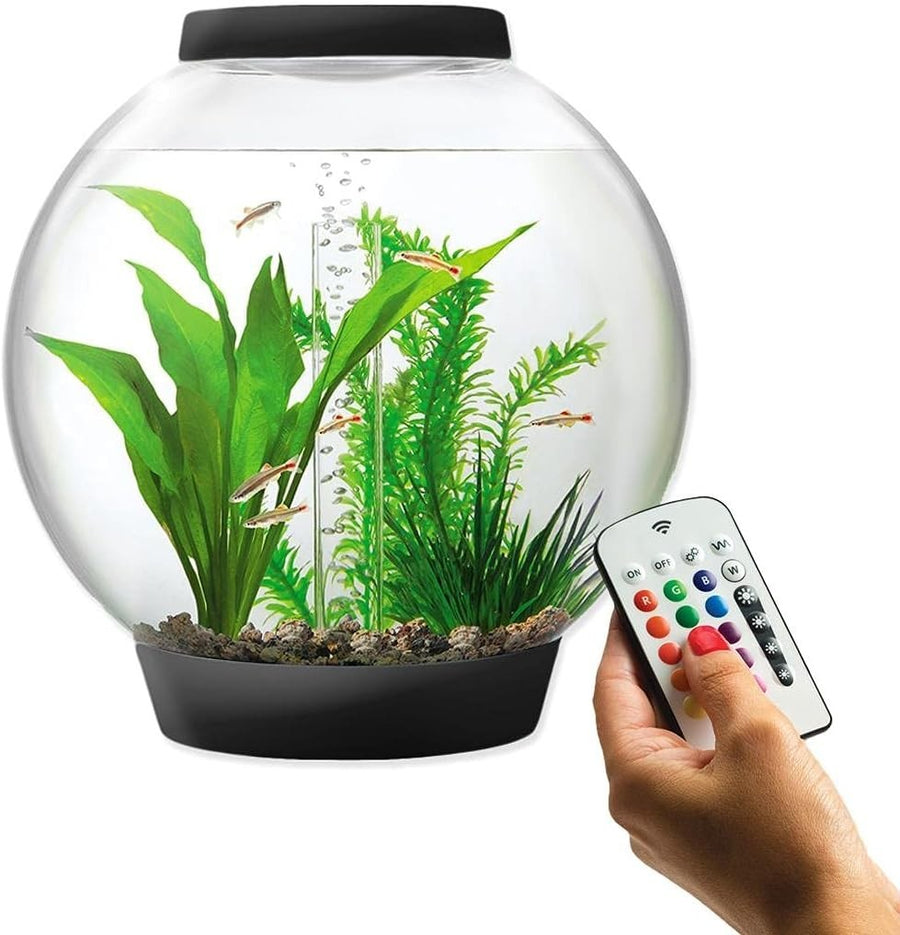 15L Round Aquarium with LED Lighting & Filtration – Modern Desktop Tank