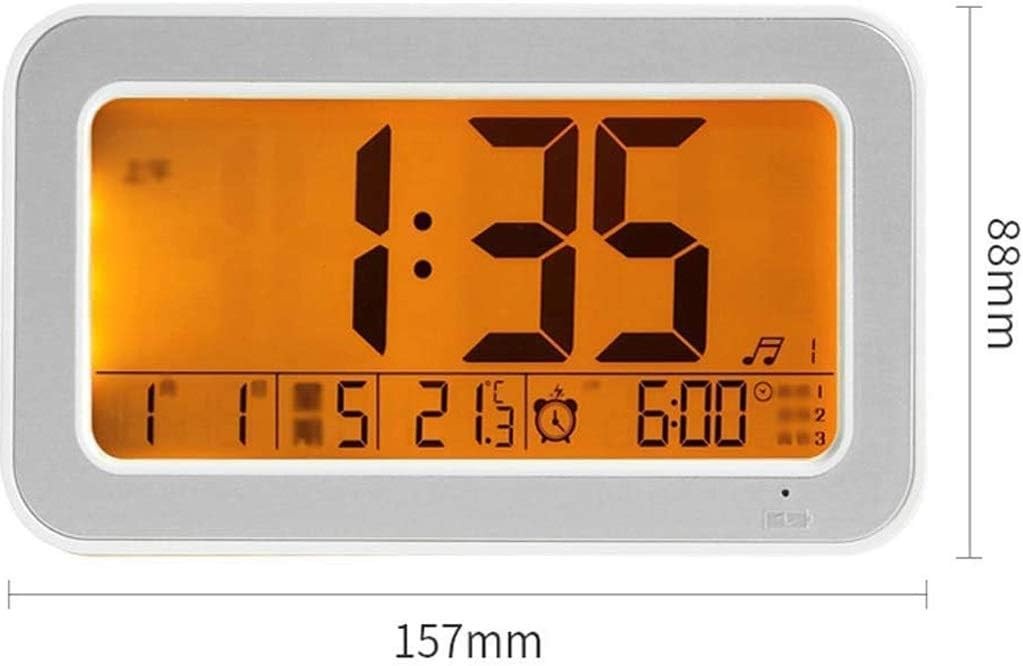 Alarm Clock Radio Dual USB Charging Digital Display Dimmer Sleep Timer