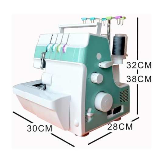 Heavy Duty Overlock Sewing Machine 2 3 4 Thread LED Differential Feed