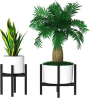 Adjustable Metal Plant Stand 23–35cm Tall Indoor Outdoor Flower Pot Holder