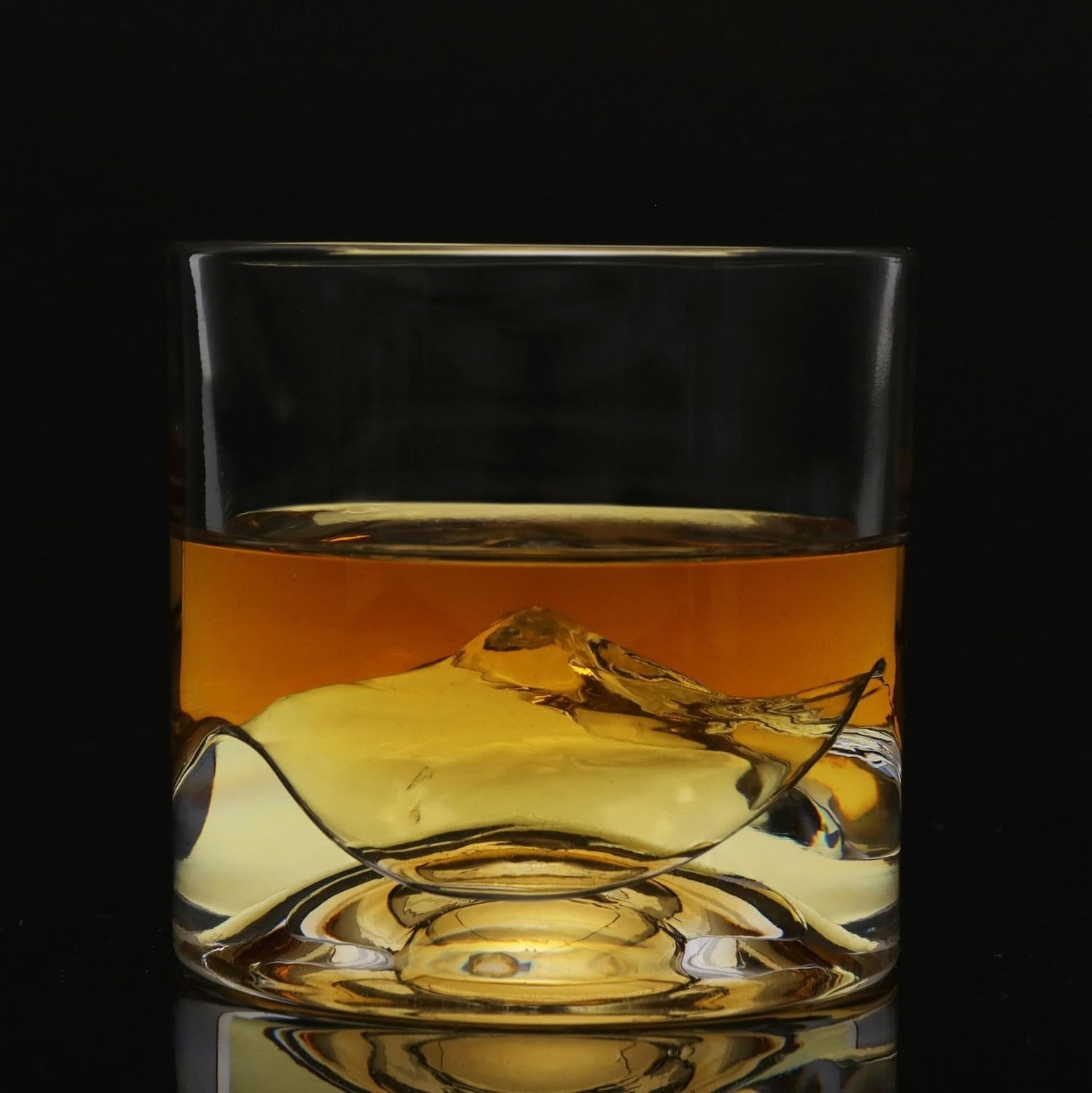 Denali Mountain Whiskey Glasses Set of 2 – 290ml Heavy Chill Crystal Tumblers