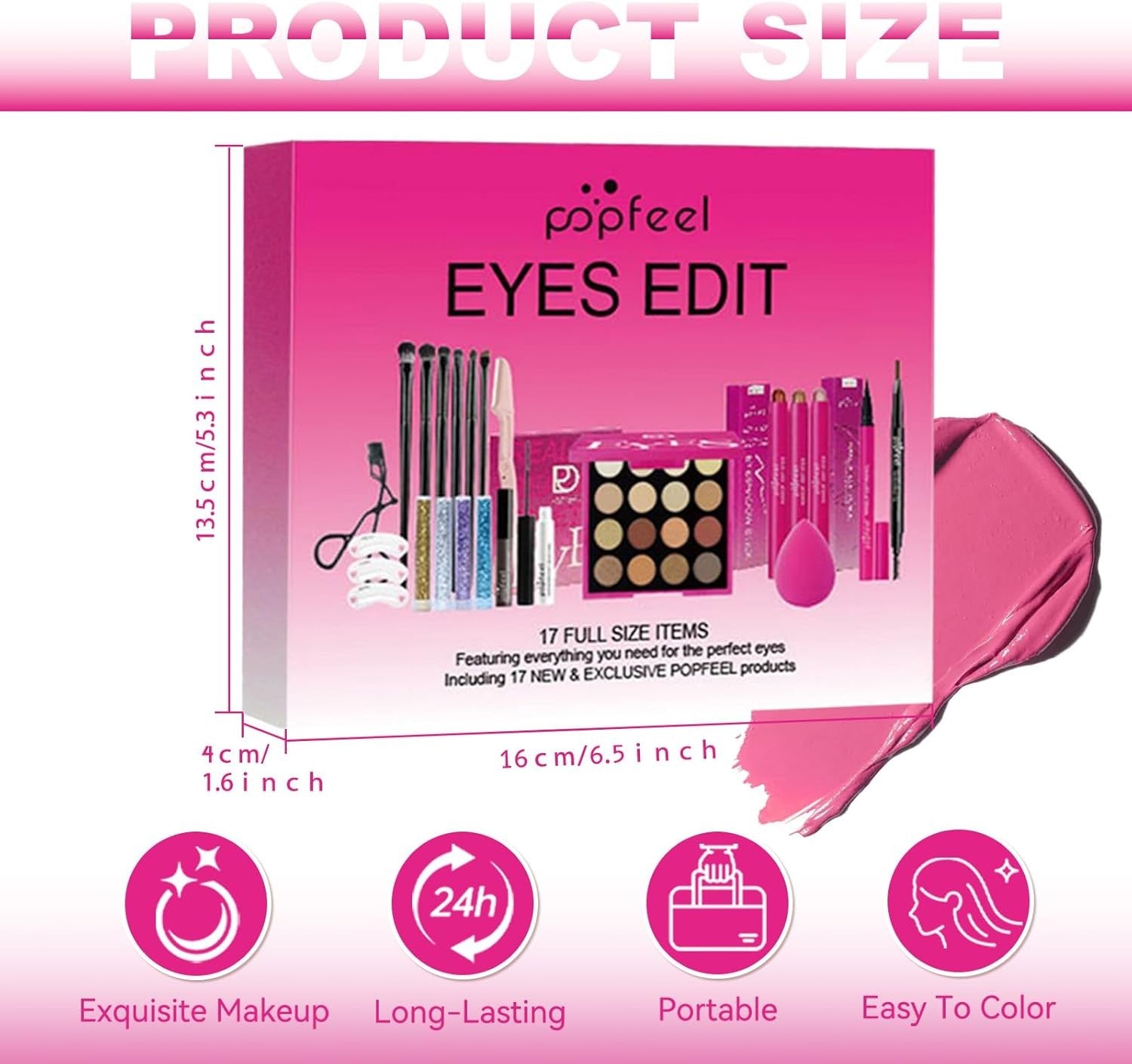 All In One Makeup Gift Set Eyeshadow Lipstick Travel Kit