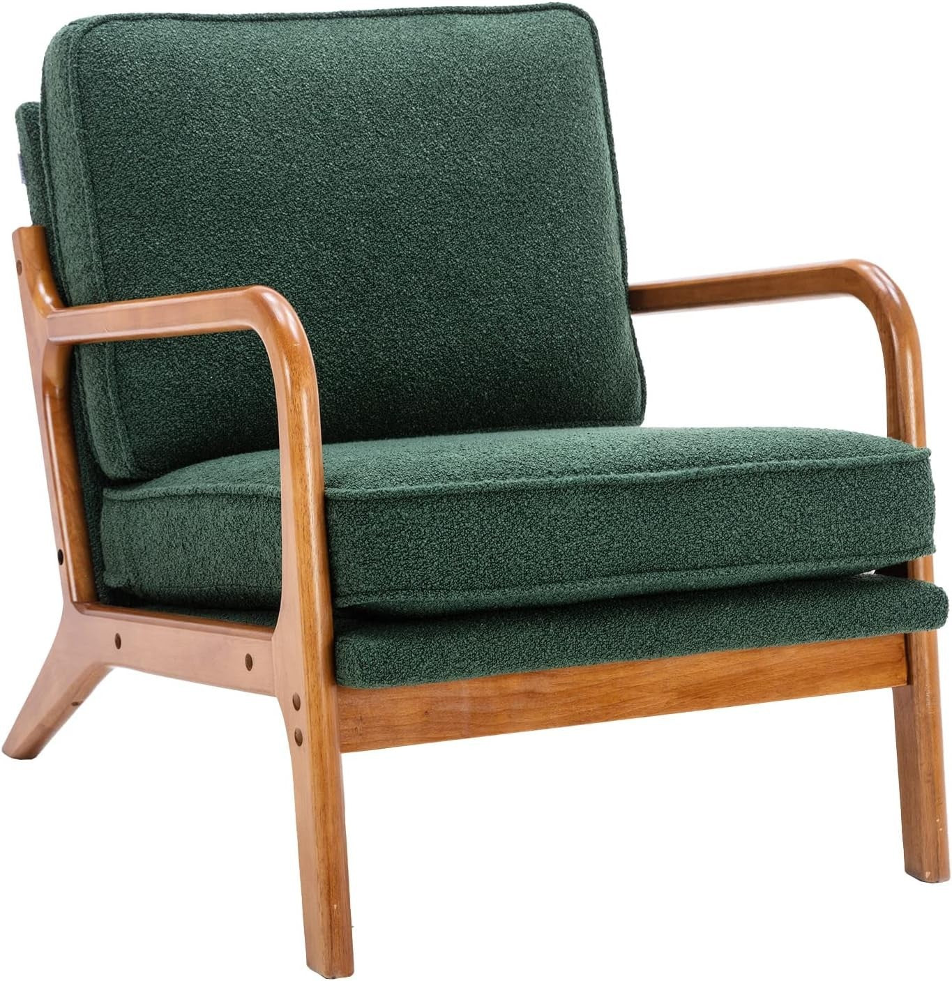 Kids Armchair with Footstool PVC Leather Sofa Chair Toddler Seat Emerald