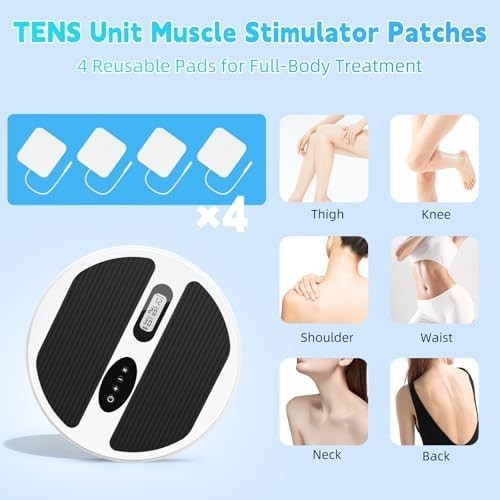 Cordless Foot & Leg Massager EMS TENS Pain Relief Circulation Booster