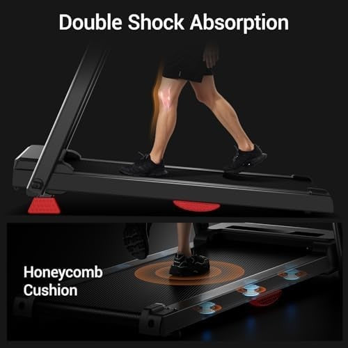 16% Incline Folding Treadmill 2.5HP Quiet Motor 12kmh Running Machine Home Gym