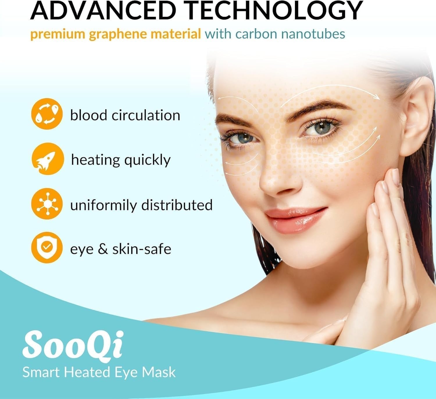Rechargeable Heated Eye Mask Weighted Dry Eye Sleep Relief
