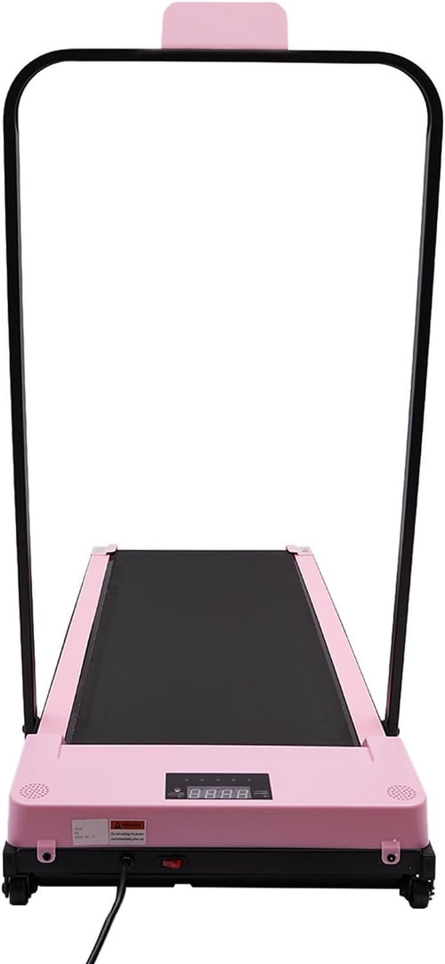 Mini Foldable Walking Treadmill 3HP Under Desk Jogging LED Display Pink